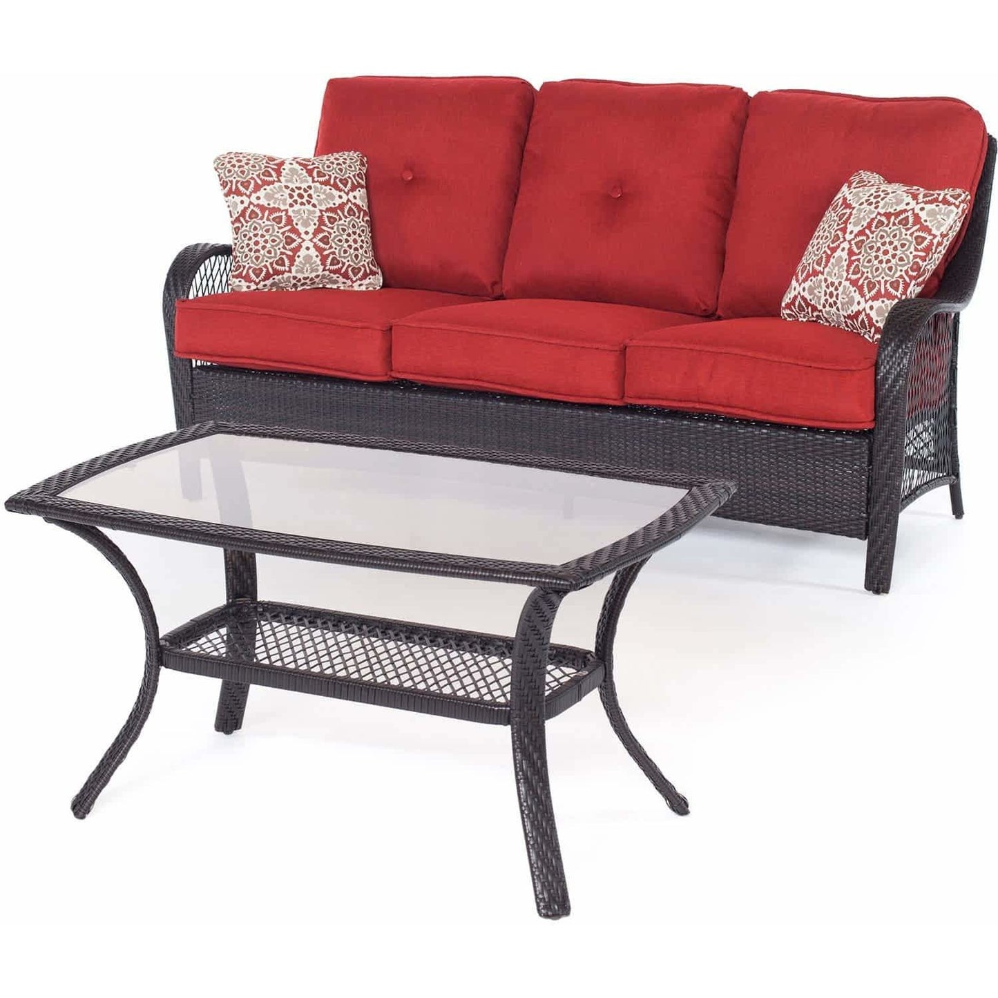 Hammond Brentwood Outdoor Conversation Set Sofa and Coffee Table - M&K Grills