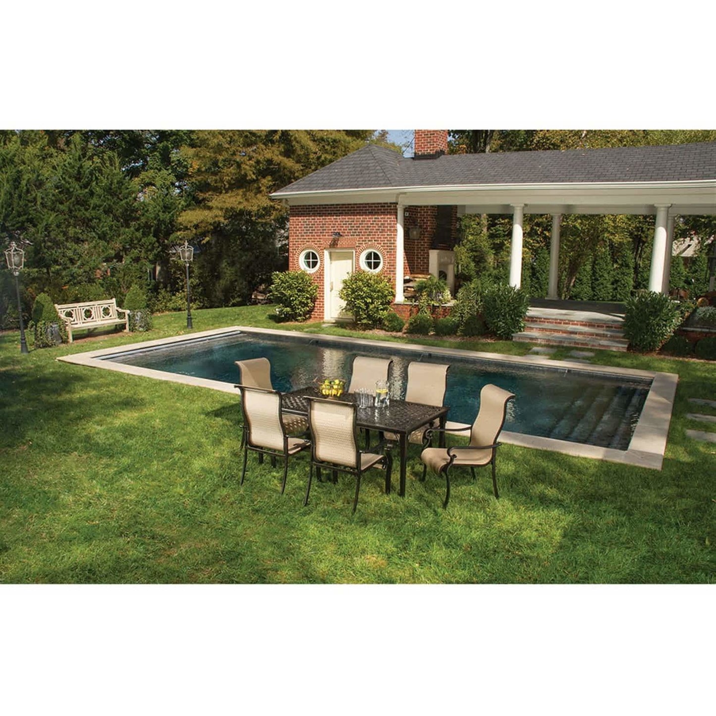 Hammond Brighton 7Pc Patio Dining Set 6 Chairs & Dining Table - M&K Grills