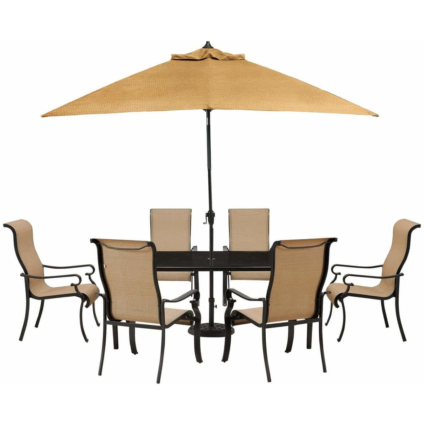 Hammond Brighton 7Pc Patio Dining Set 6 Chairs & Dining Table - M&K Grills
