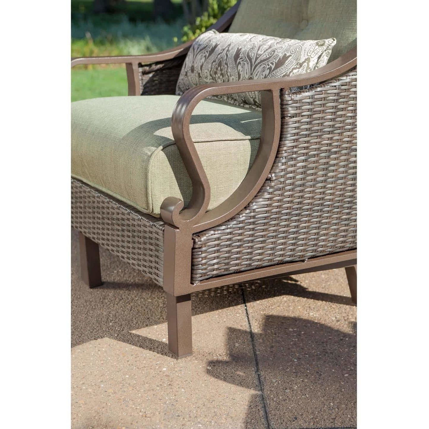 Hammond Casitas 4Pc Outdoor Sofa Set Sofa 2 Glider Chairs Coffee Table - M&K Grills