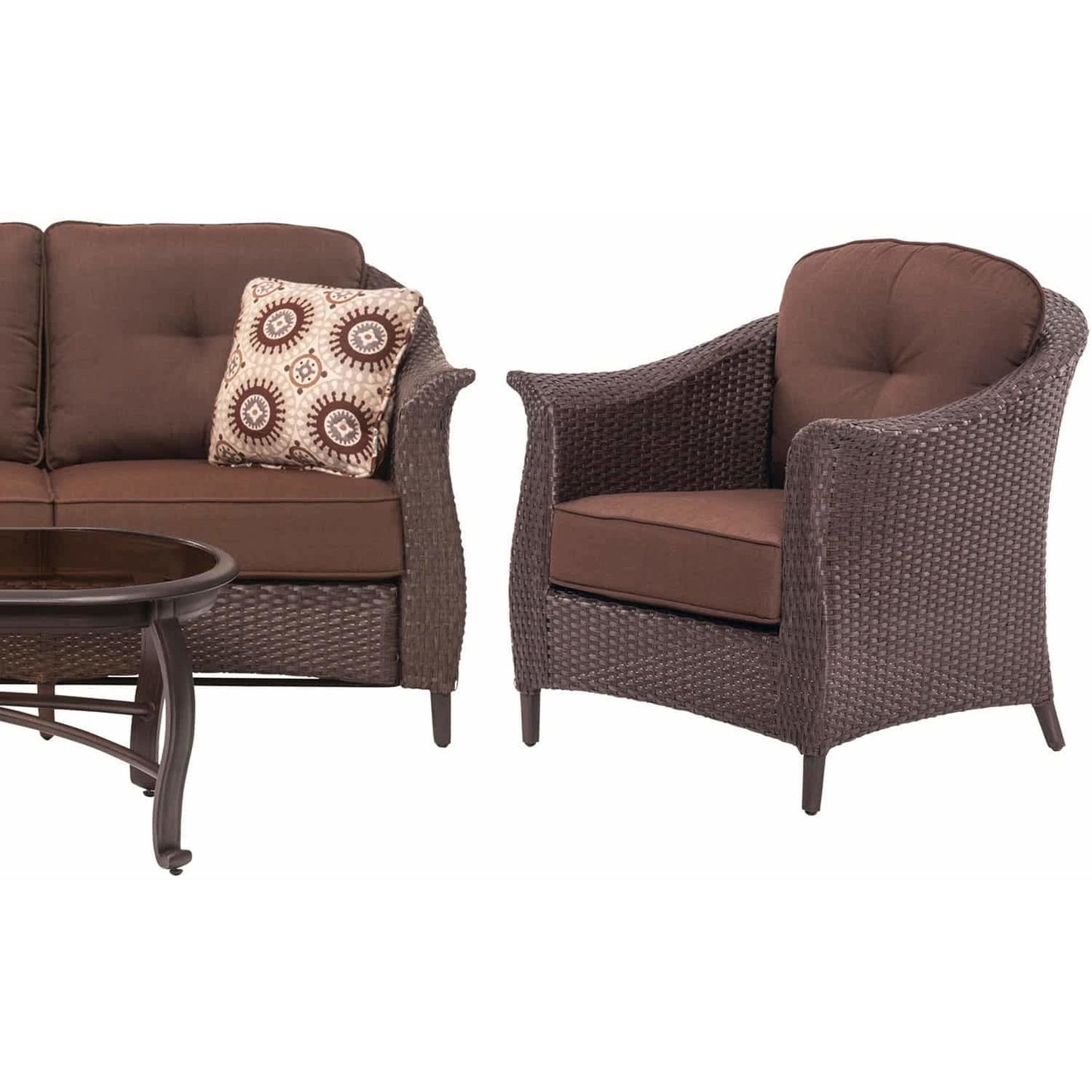 Hammond Drexel 4Pc Outdoor Loveseat Set 2 Chairs Loveseat Coffee Table - M&K Grills