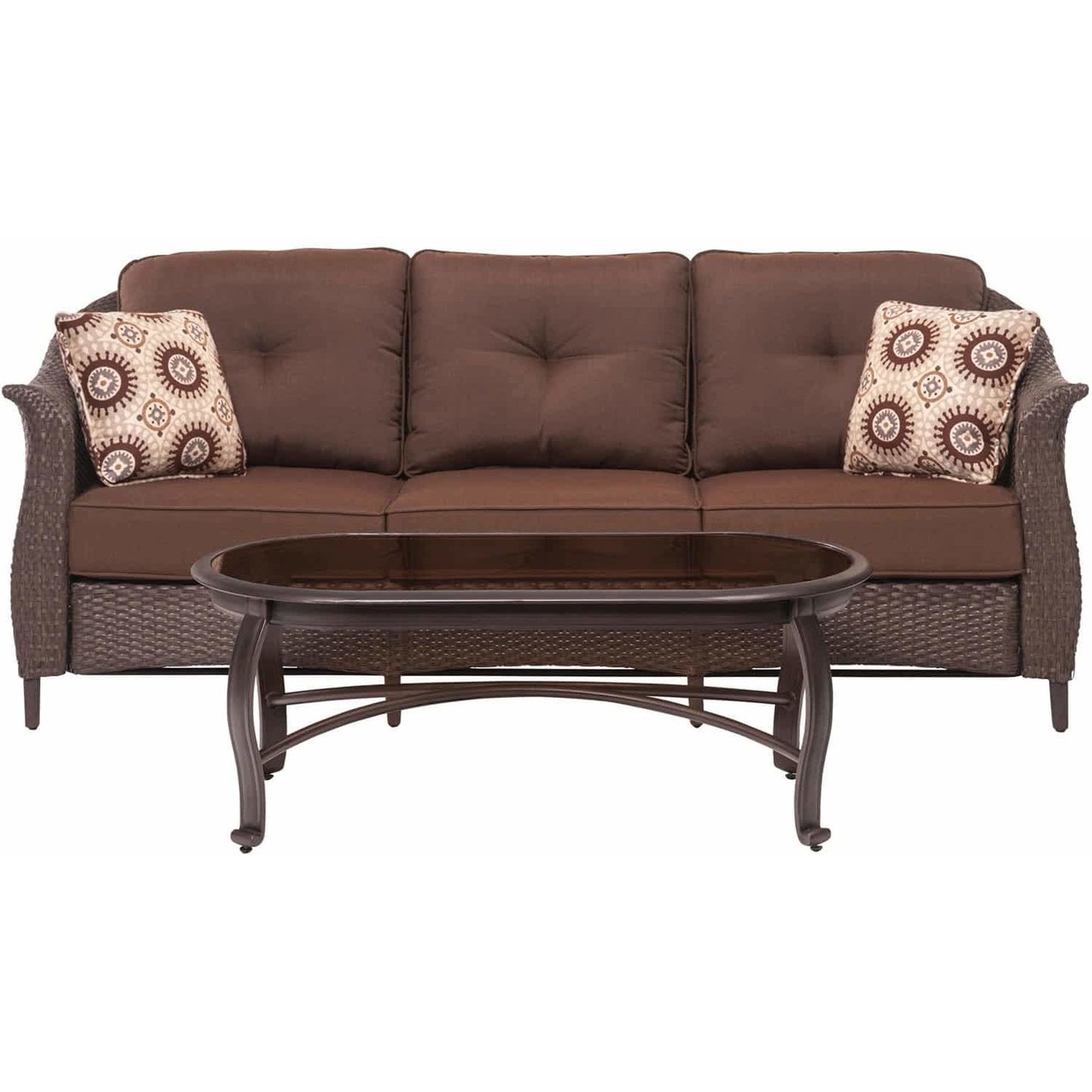 Hammond Drexel 4Pc Outdoor Loveseat Set 2 Chairs Loveseat Coffee Table - M&K Grills