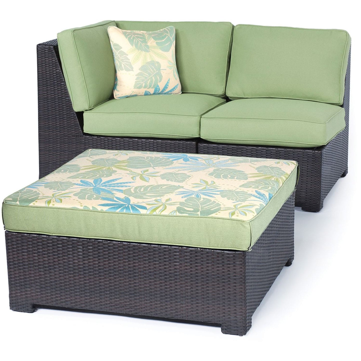 Hammond Stratton 5Pc Outdoor Conversation Set Ottoman And Loveseat - M&K Grills