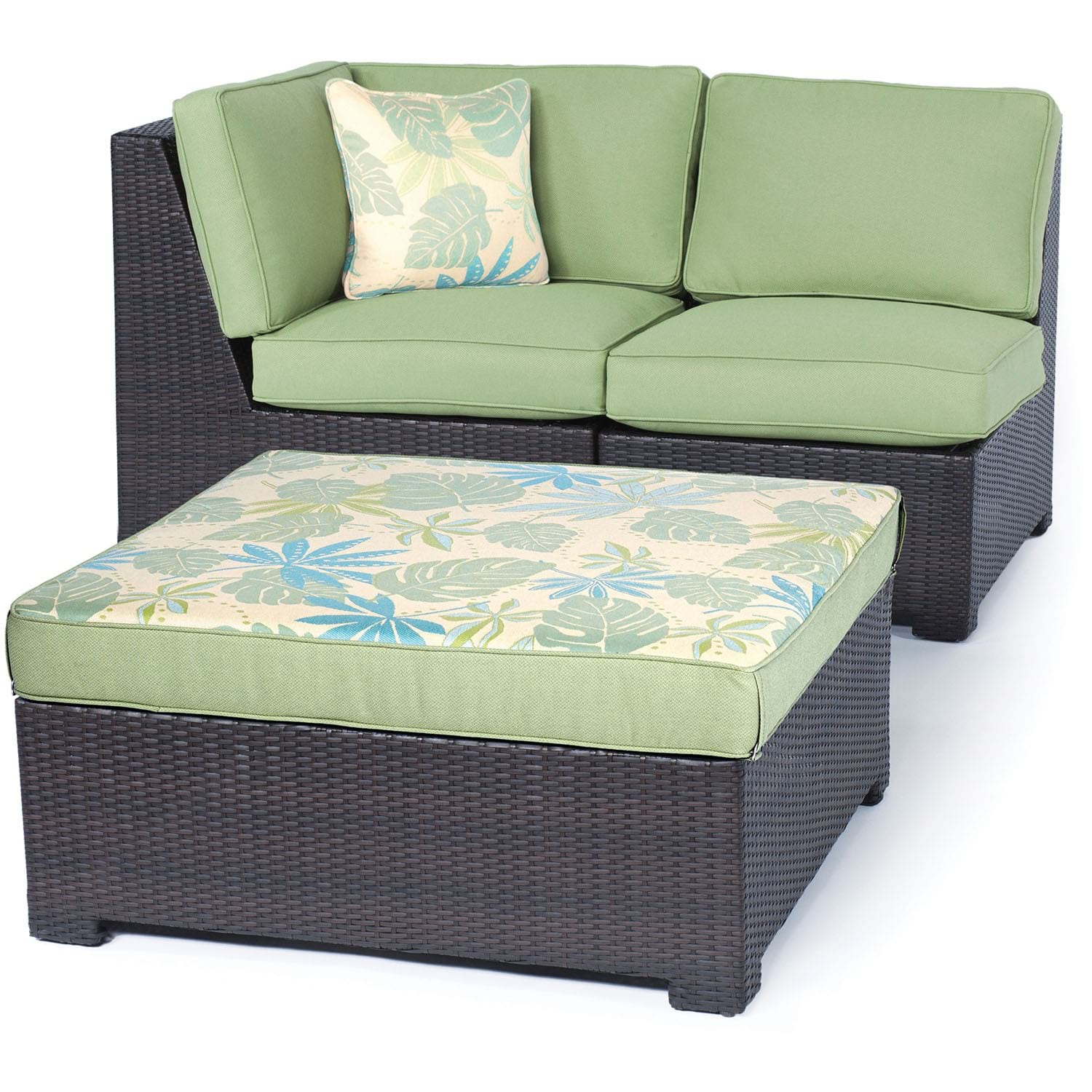 Hammond Stratton 5Pc Outdoor Conversation Set Ottoman And Loveseat - M&K Grills