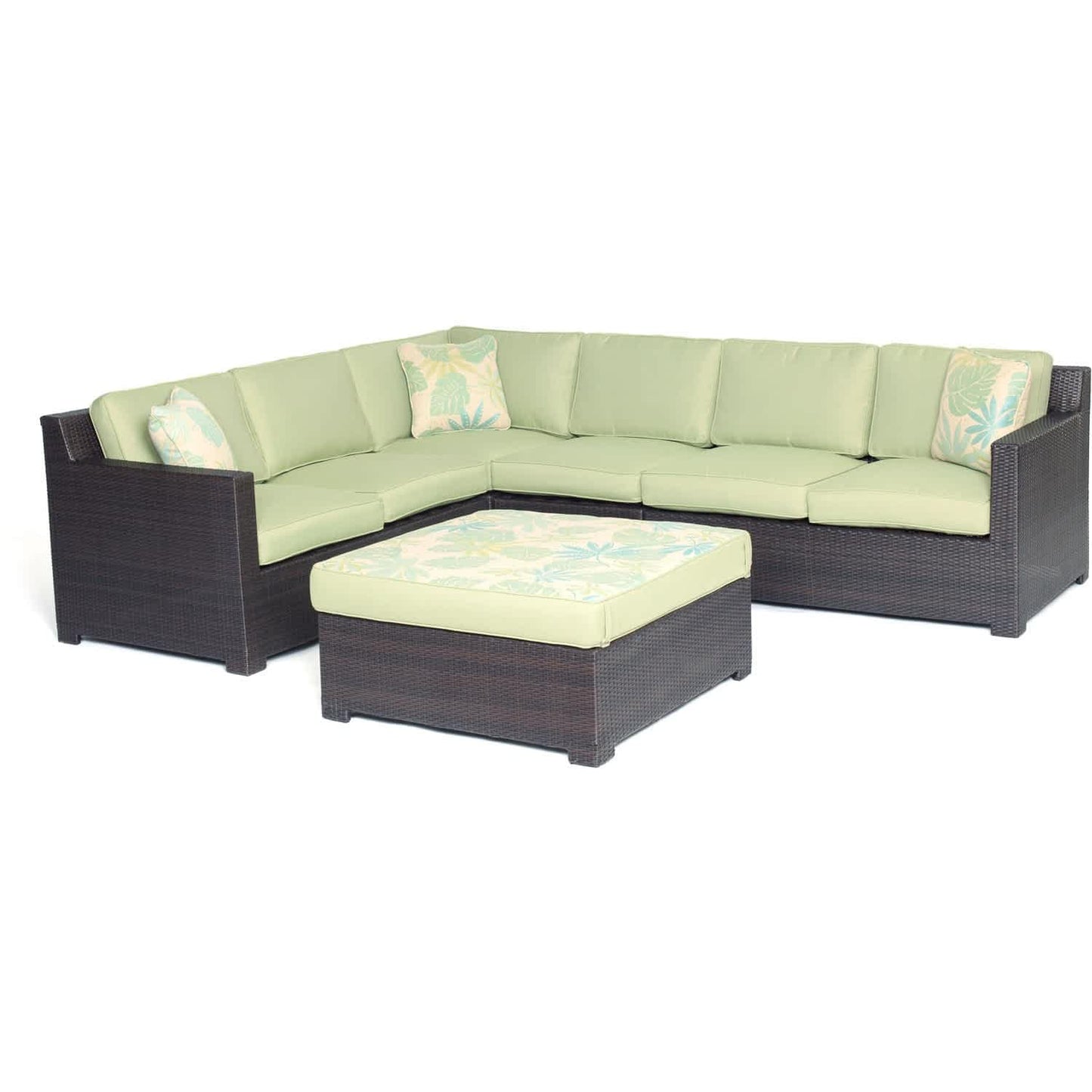 Hammond Stratton 5Pc Outdoor Conversation Set Ottoman And Loveseat - M&K Grills