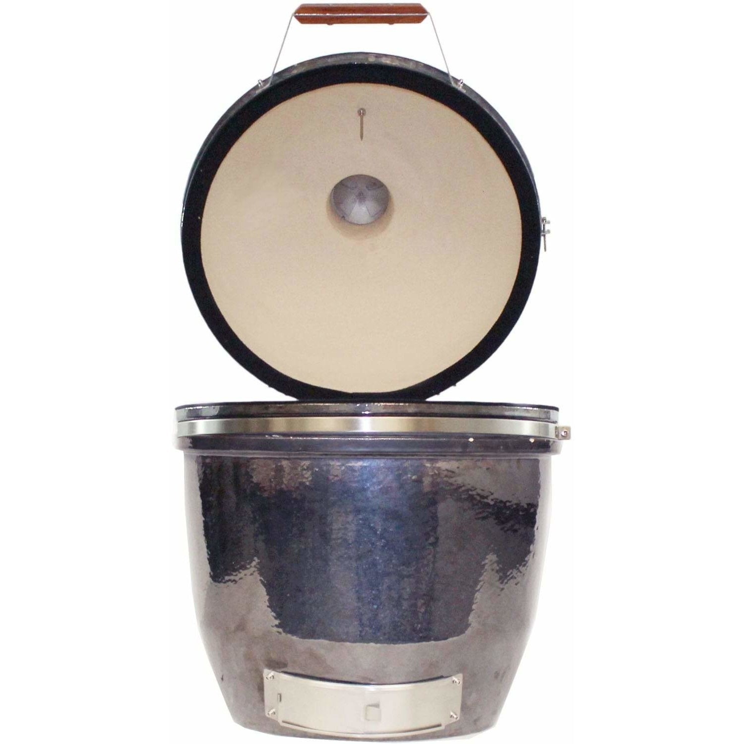 Heat 19 Inch Ceramic kamado grill, Build Kit, Graphite - M&K Grills