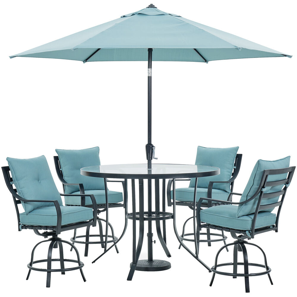 hanover-lavallette-5-piece-4-swivel-bar-chairs-bar-glass-table-umbrella-and-base