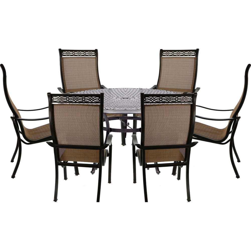 hanover-manor-7-piece-6-sling-dining-chairs-60-inch-round-cast-table-mandn7pcrd