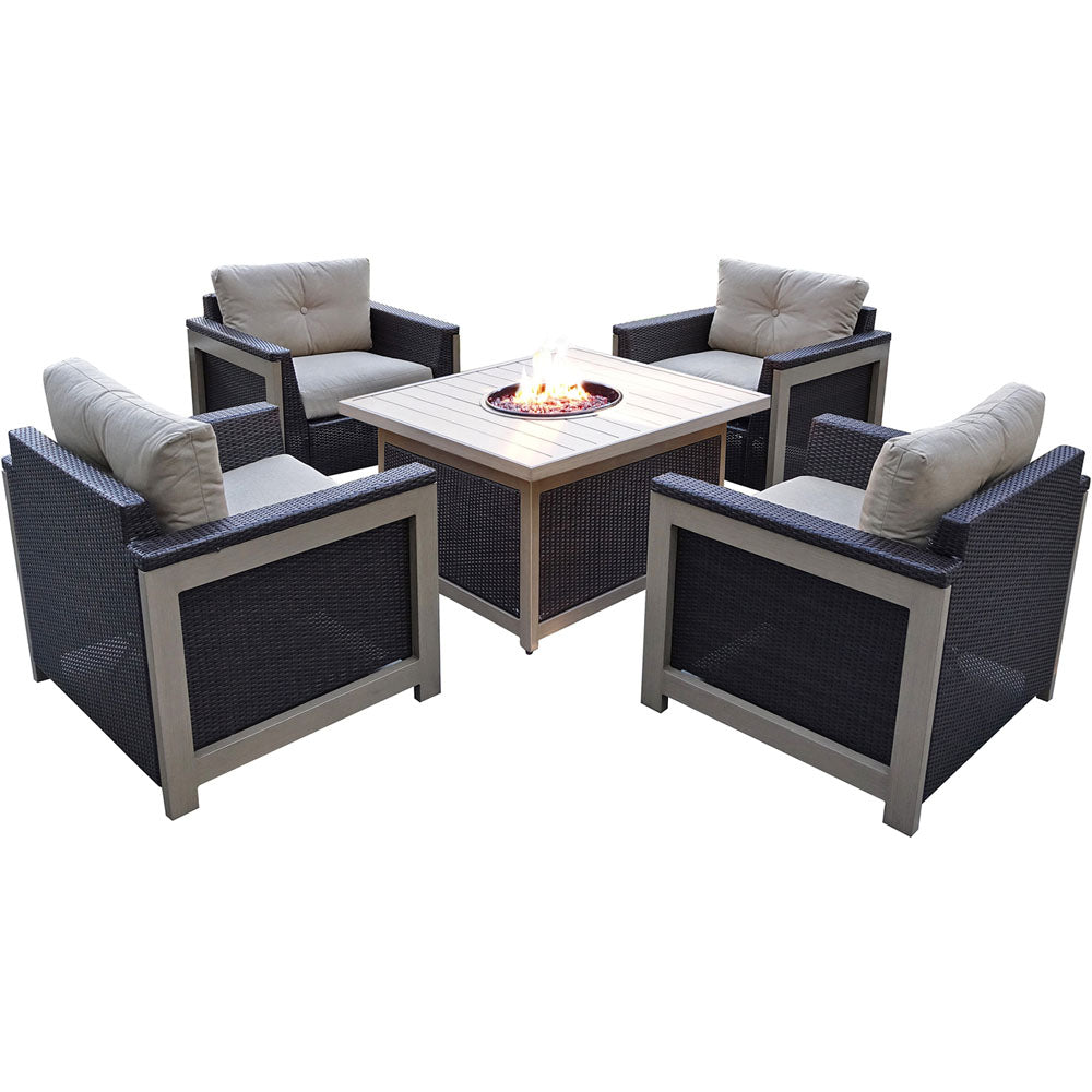 hanover-5-piece-fire-pit-set-4-deep-seating-chairs-square-woven-fire-pit-with-slat-top-mnt5pcfpst-tan