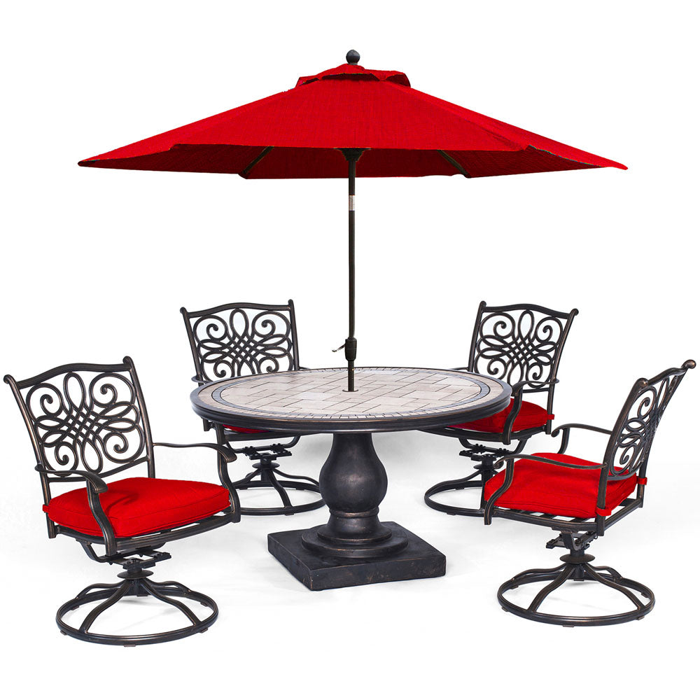 hanover-monaco-5-piece-4-cushion-swivel-rockers-51-inch-round-tile-top-table-umbrella-mondn5pcsw4-su-r
