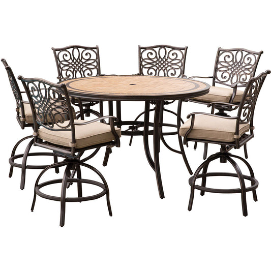 hanover-monaco-7-piece-6-cushion-swivel-counter-height-chairs-56-inch-round-tile-table-36-inch-height-mondn7pcbr-c