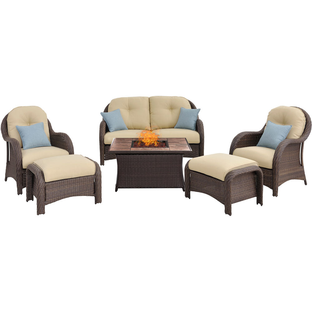 hanover-newport-6-piece-fire-pit-set-with-tan-tile-top-newpt6pcfp-crm-tn