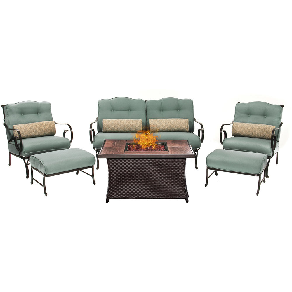 hanover-oceana-6-piece-fire-pit-set-with-wood-grain-tile-top-oce6pcfp-blu-wg