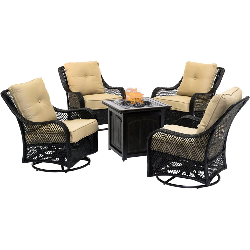 hanover-orleans-5-piece-4-swivel-gliders-and-26-inch-square-fire-pit-orl5pcfpsq-tan