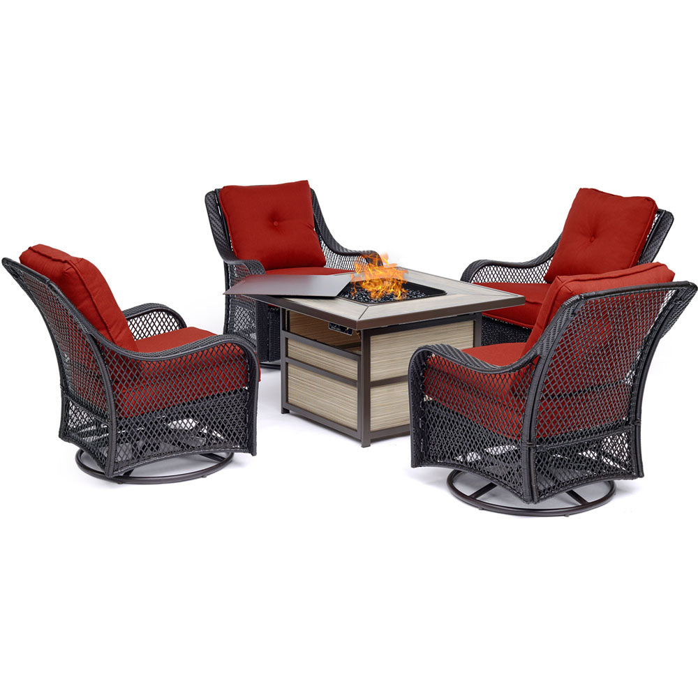 hanover-orleans-5-piece-fire-pit-4-swivel-gliders-square-kd-fire-pit-with-tile-orl5pcsw4sqfp-bry