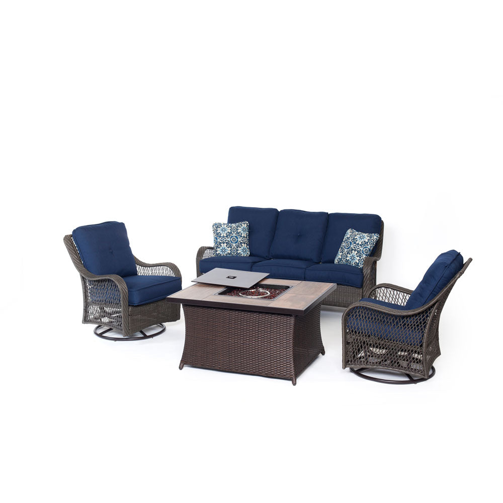 hanover-orleans-fire-pit-seating-set-2-swivel-gliders-sofa-fire-pit-coffee-table-with-woodgrain-tile-orleans4pcfp-nvy-a
