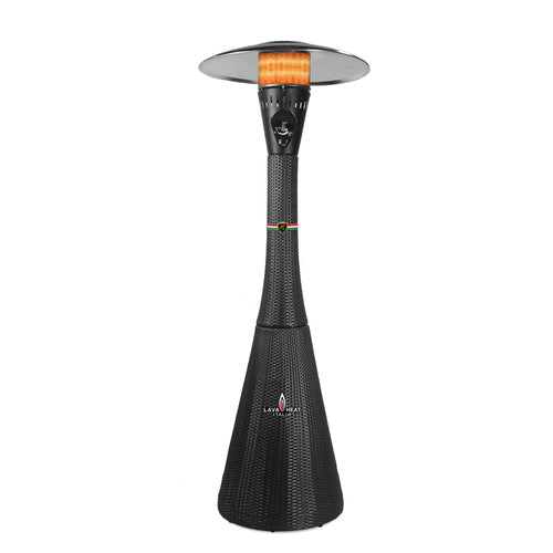 Lava Heat Palermo PRO T LINE 7MPPBLW Black Wicker NATURAL GAS 46k BTU