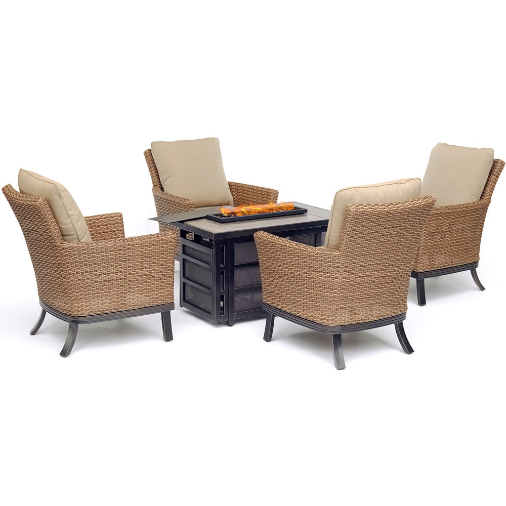 hanover-slater-5-piece-fire-pit-4-woven-cushioned-chairs-rectangle-kd-fire-pit-with-tile-slat5pcrecfp