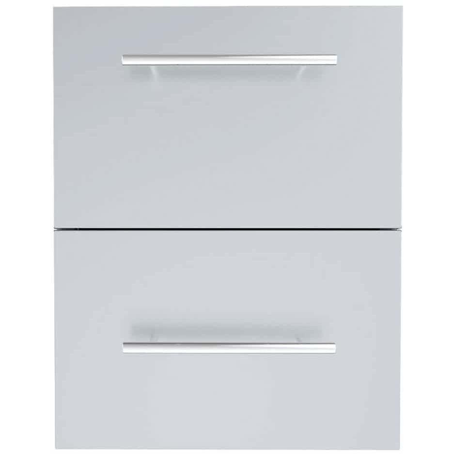 Designer Series Raised Style 18-inch Paper Towel Drawer Combo - Front View Closed