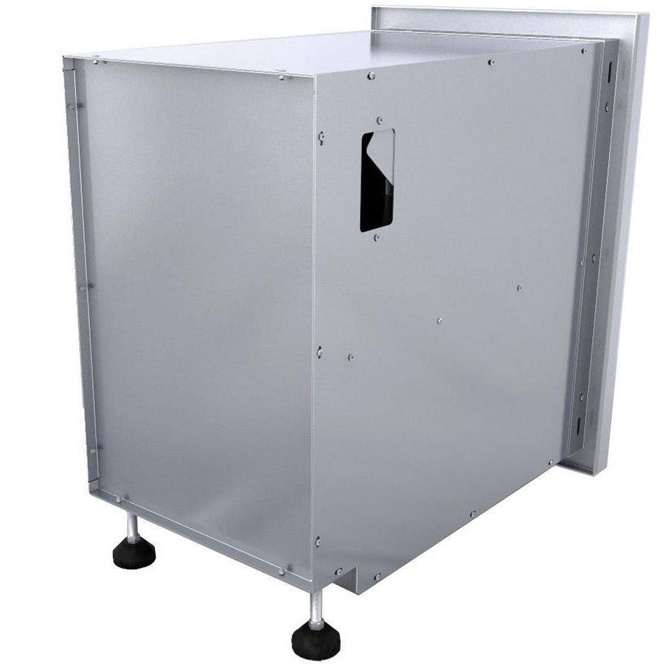 Sunstone 15 inch designer series dry storage pantry door DE-DVPR15 - Back View of Single Door Storage Pantry