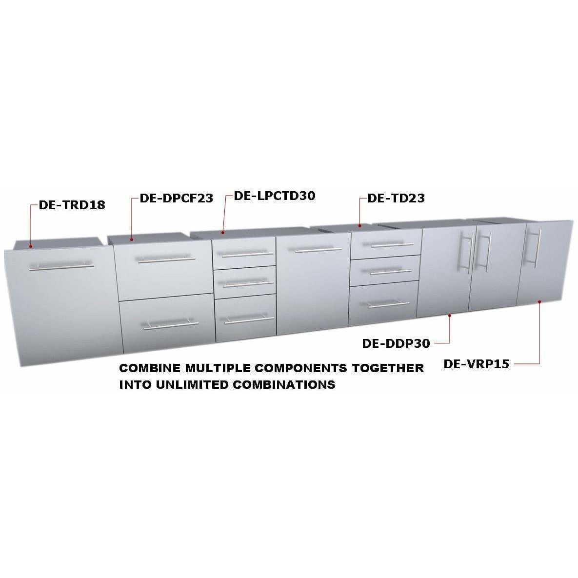 Sunstone 15 inch Designer Series Single Door DE-DVR15 - Multiple Components