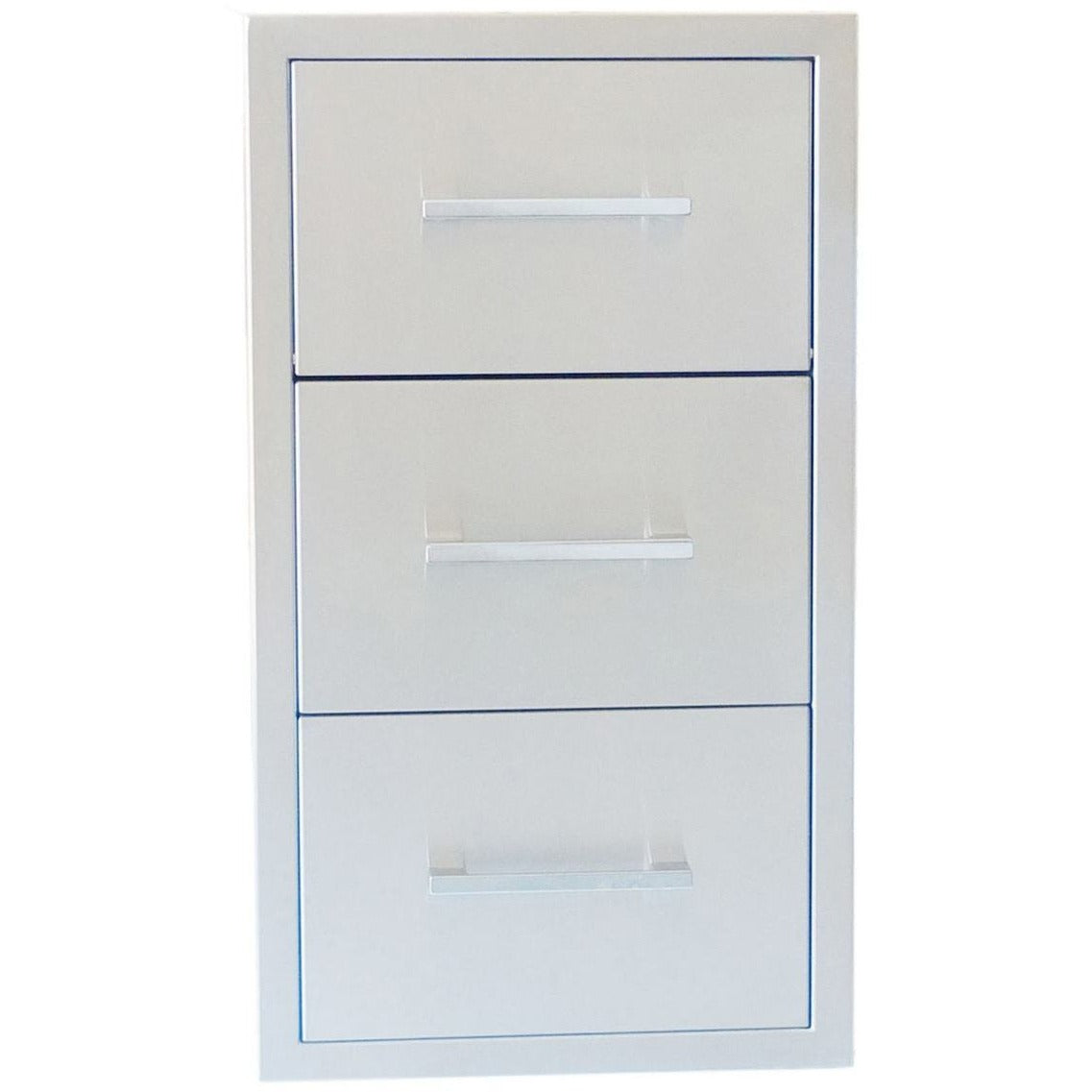 Sunstone 17 inch beveled frame paper towel drawer combo BA-DPCF17 - Front View of Paper Towel Drawer Combo.