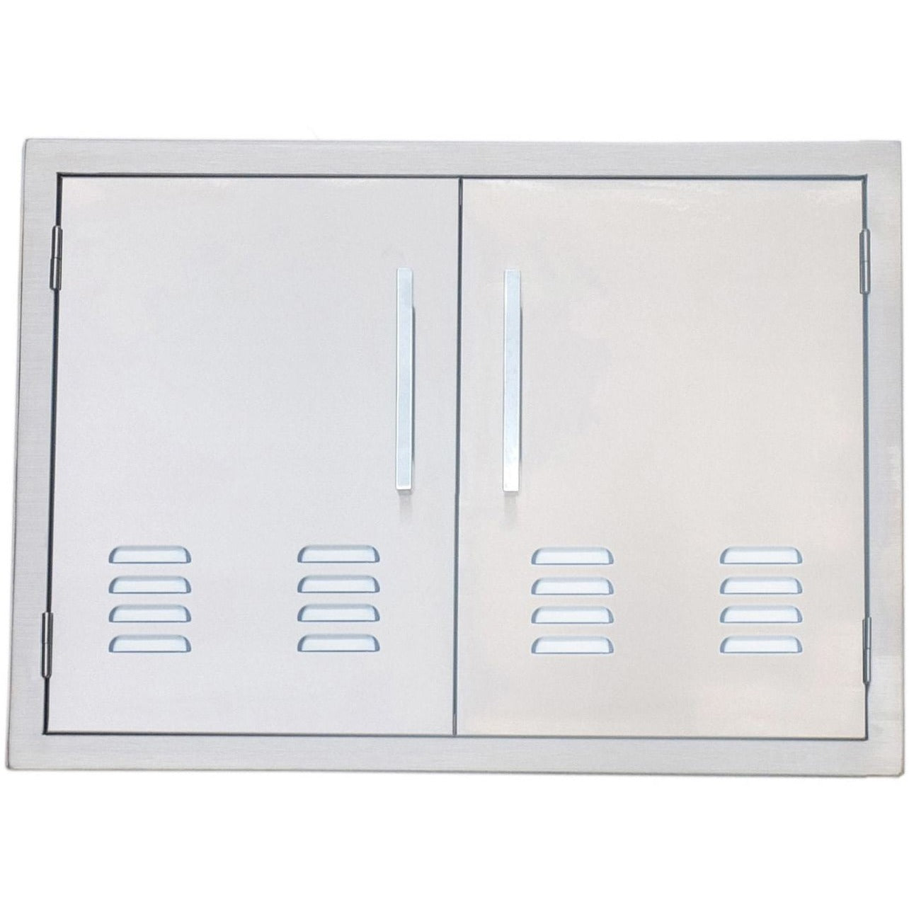 Sunstone 30 inch beveled frame vented double door BA-VDD30 - Front View of Sunstone 30-Inch Vented Double Door.