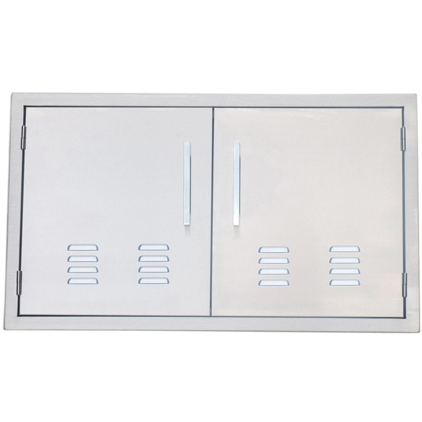 Sunstone 36 inch beveled frame vented double door BA-VDD36 - Front View of Sunstone 30-Inch Vented Double Door.