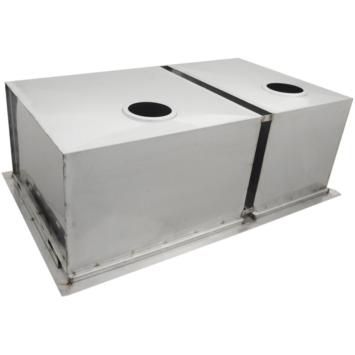 Sunstone B-SK34 Over/Under 34 X 12-Inch Height Double Basin Sink W/2 Covers - Sink Upside Down
