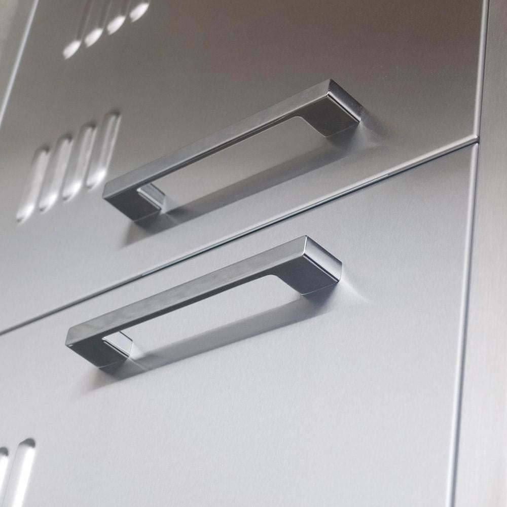 Sunstone 42 inch beveled frame vented double door BA-VDD42 - Handle View of Sunstone 30-Inch Vented Double Door.