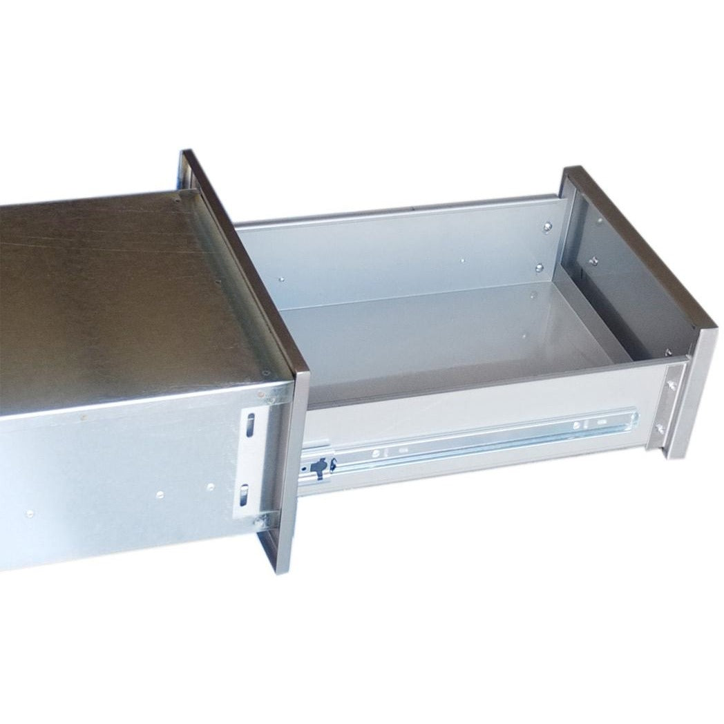 Sunstone 6 inch beveled frame single drawer BA-SD6 - Drawer Tracks View of Beveled Frame Single Drawer.