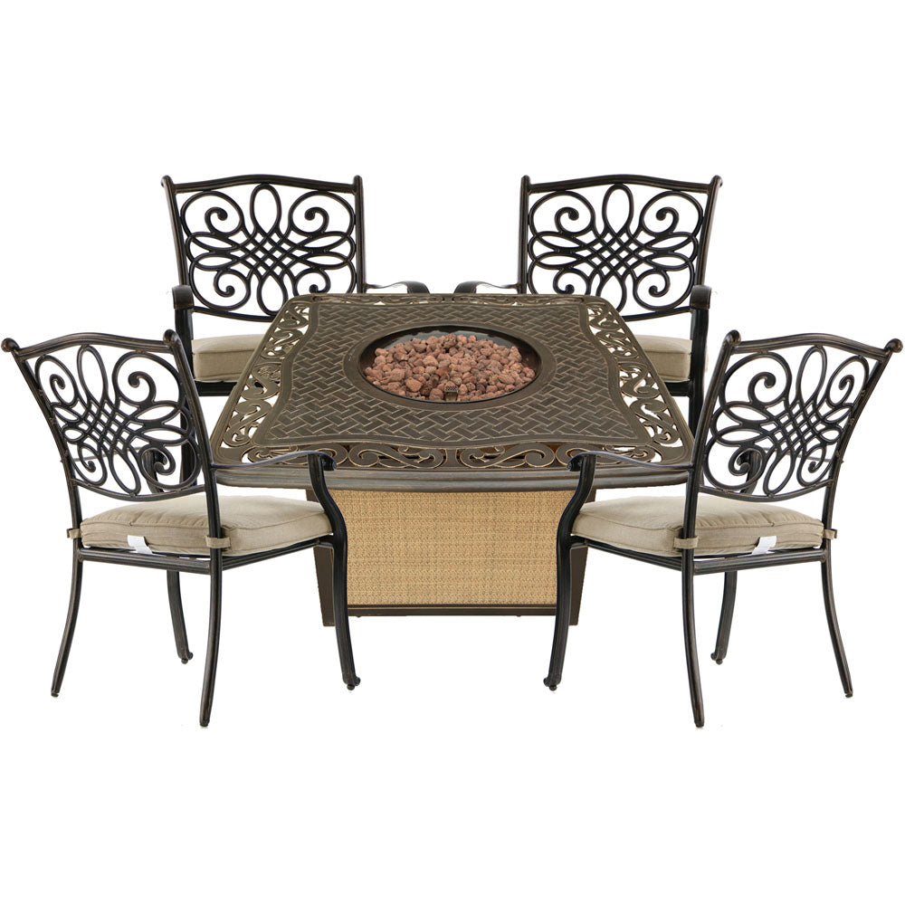 hanover-traditions-5-piece-fire-pit-4-dining-chairs-and-cast-top-fire-pit-trad5pccfp-tan