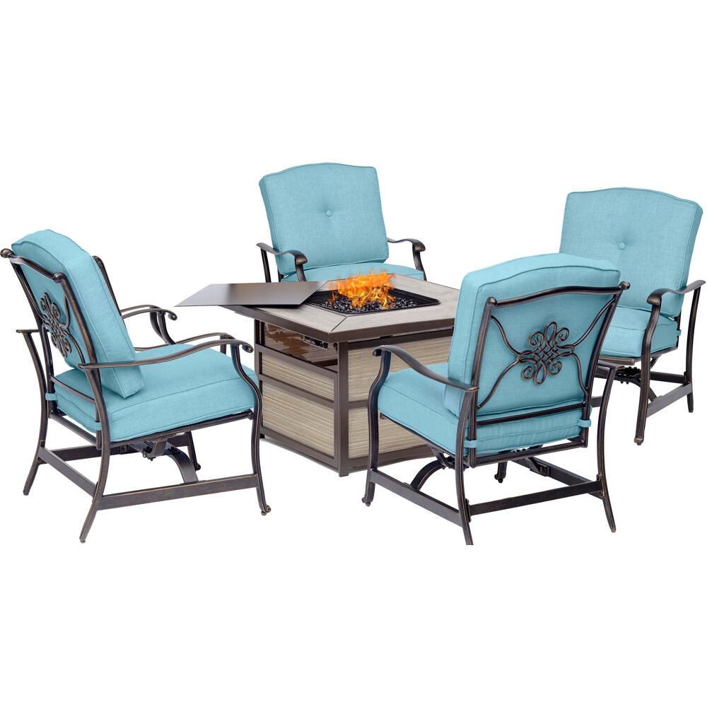 hanover-traditions-5-piece-fire-pit-4-cushioned-rockers-square-kd-fire-pit-with-tile-trad5pcsqfp-blu