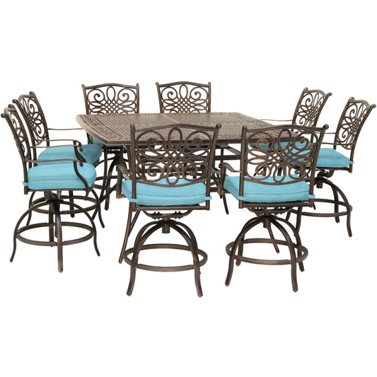 hanover-traditions-9-piece-8-counter-height-swivel-chairs-and-60-inch-square-cast-table-traddn9pcbrsq-blu