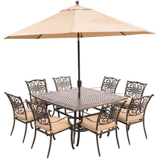 hanover-traditions-9-piece-8-dining-chairs-60-inch-square-cast-table-umbrella-base-traddn9pcsq-su