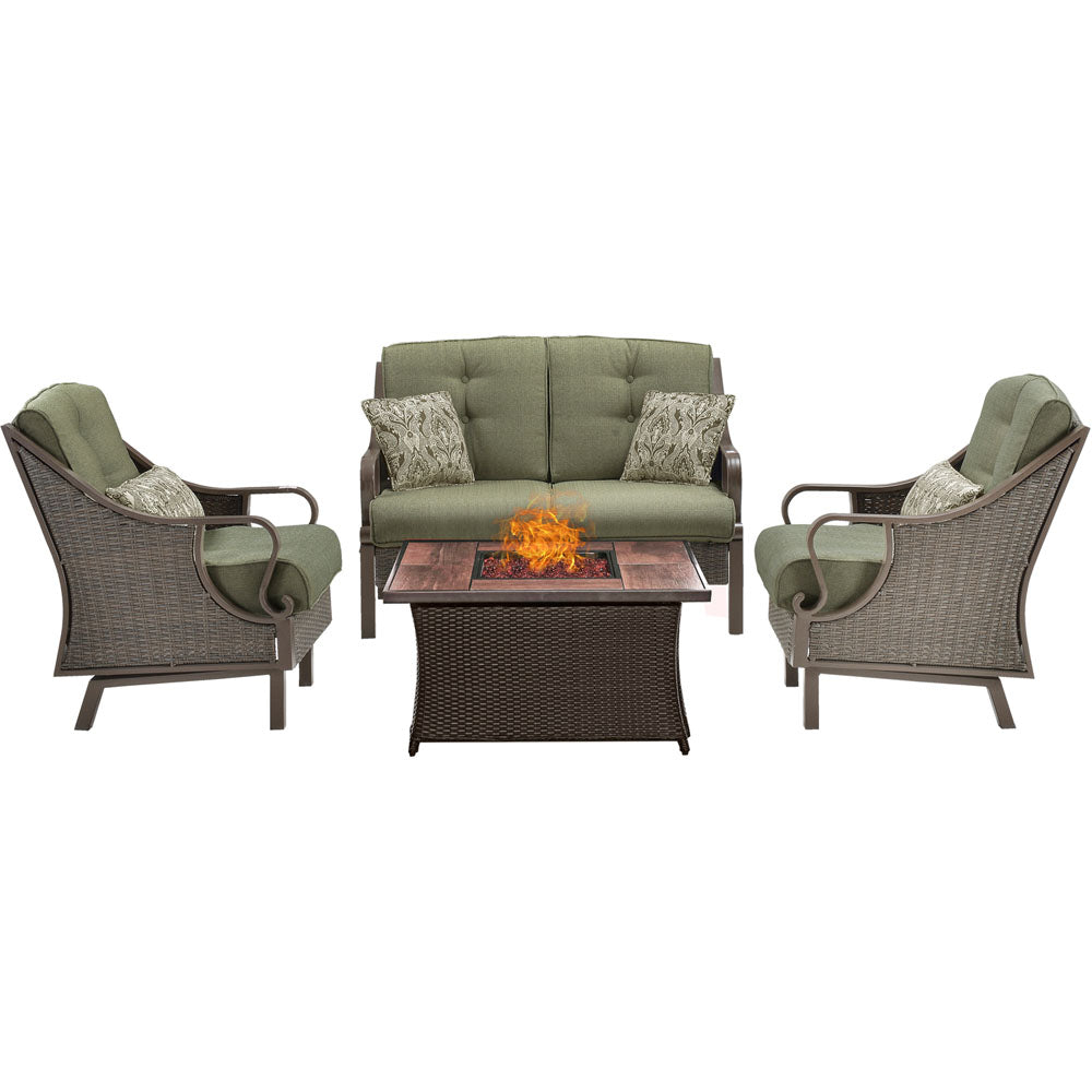 hanover-ventura-4-piece-fire-pit-set-with-wood-grain-tile-top-ven4pcfp-grn-wg
