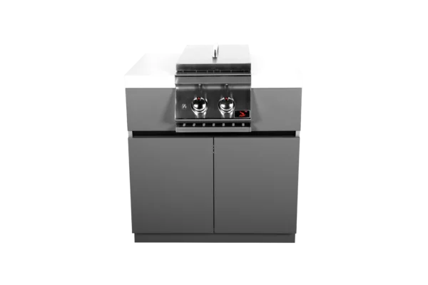 Whistler Side Burner Cabinet - WMK-SBC-WG - Installed Burner