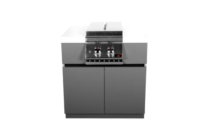 Whistler Side Burner Cabinet - WMK-SBC-WG - Installed Burner