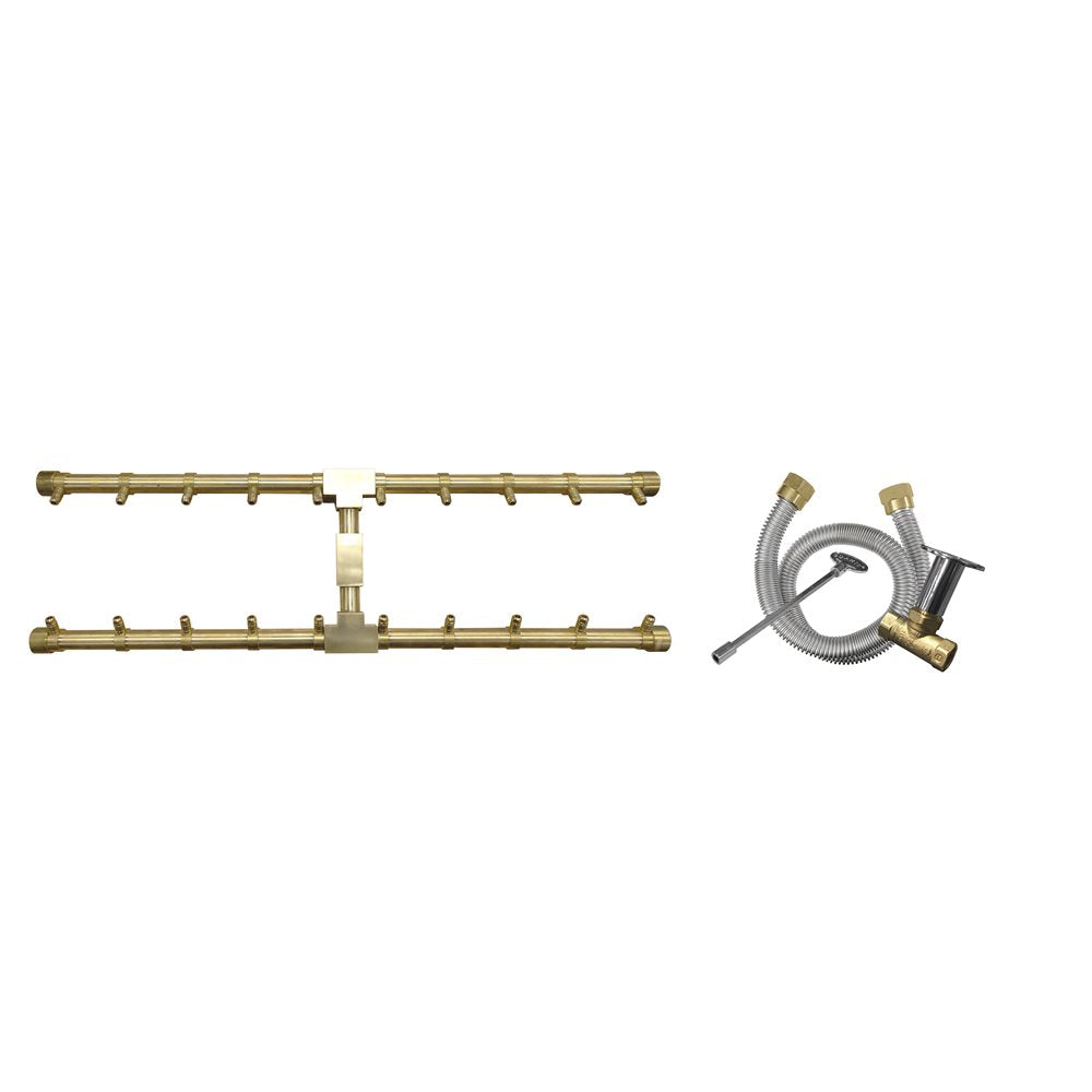 Firegear Pro Series 80 x 6.75-Inch Natural Gas H-Burner Kit - FG-PSBR-H80-NGK