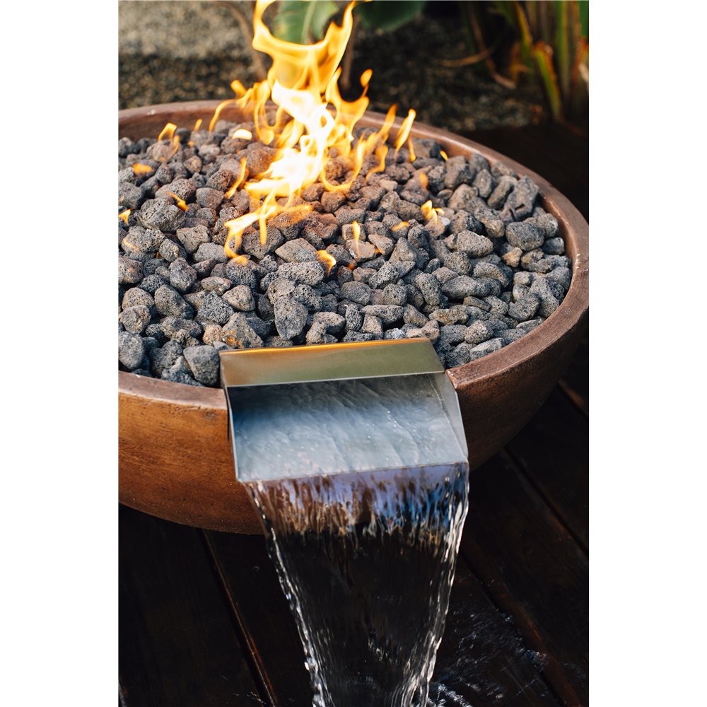 TrueFlame Adobe 30-Inch GFRC Fire and Water Bowl - Sand - TF-GFRC-FBWSN-30W - image 4