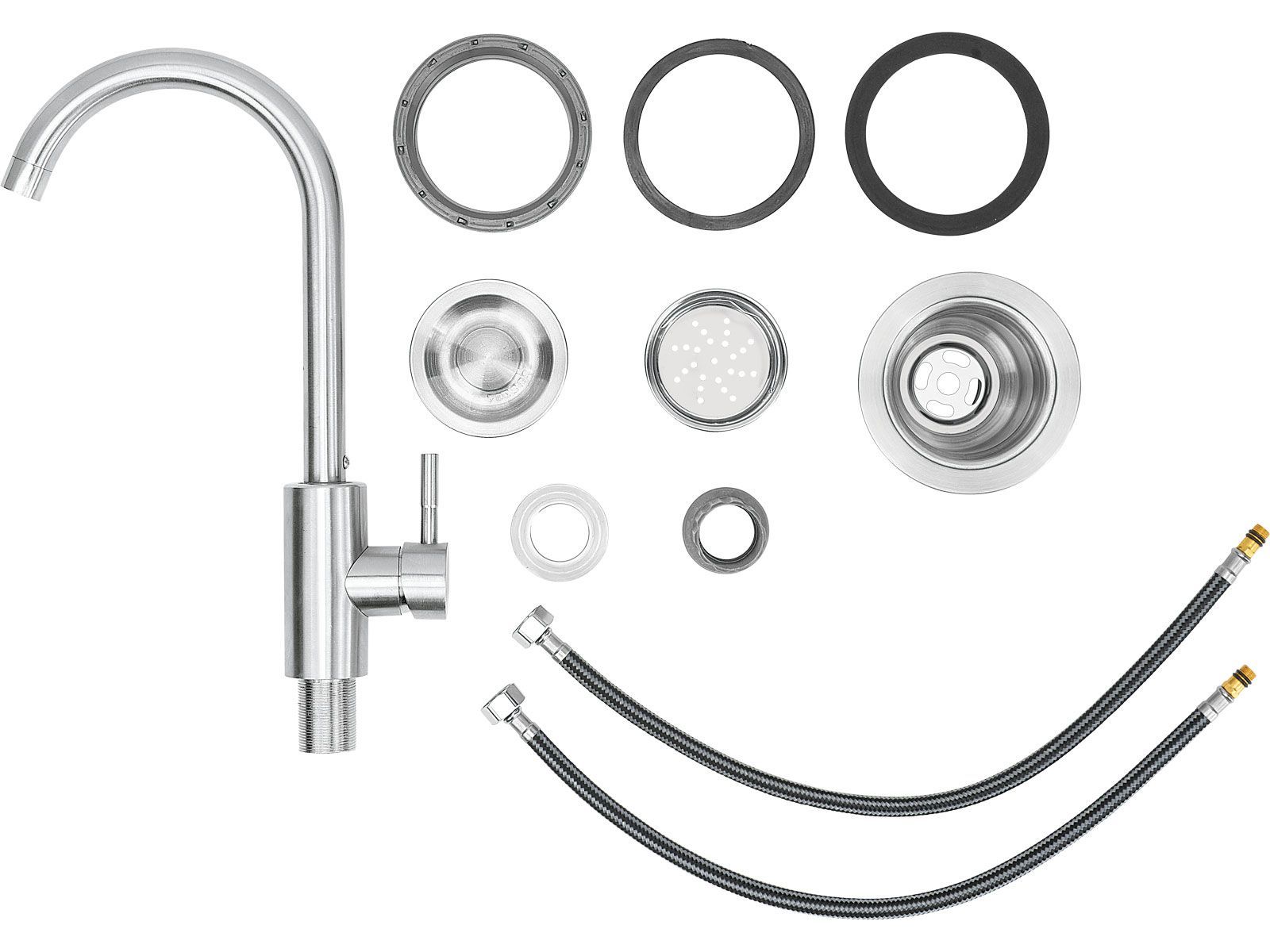 Bull 15-Inch Stainless Steel Dual Mount Sink with Faucet - 12516 - All Part