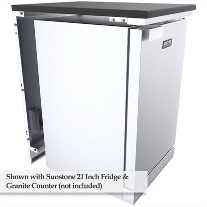 Sunstone 21″ Back Appliance Panels – SCC21SPE - Fridge Added