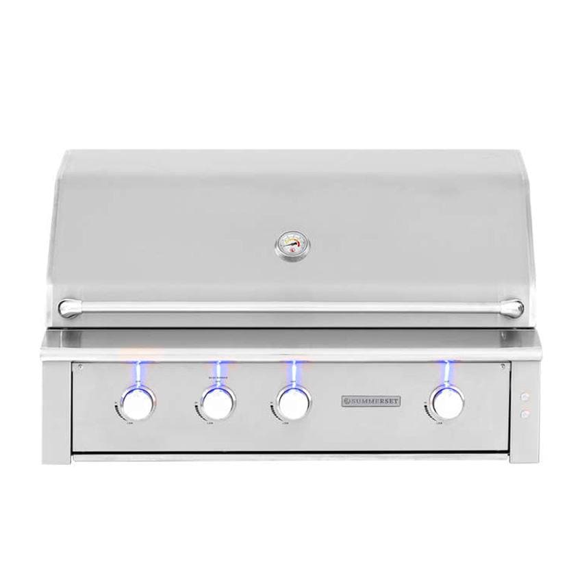 Summerset Alturi 42-Inch 3-Burner Built-In Gas Grill With Stainless Steel Burners & Rotisserie - ALT42T