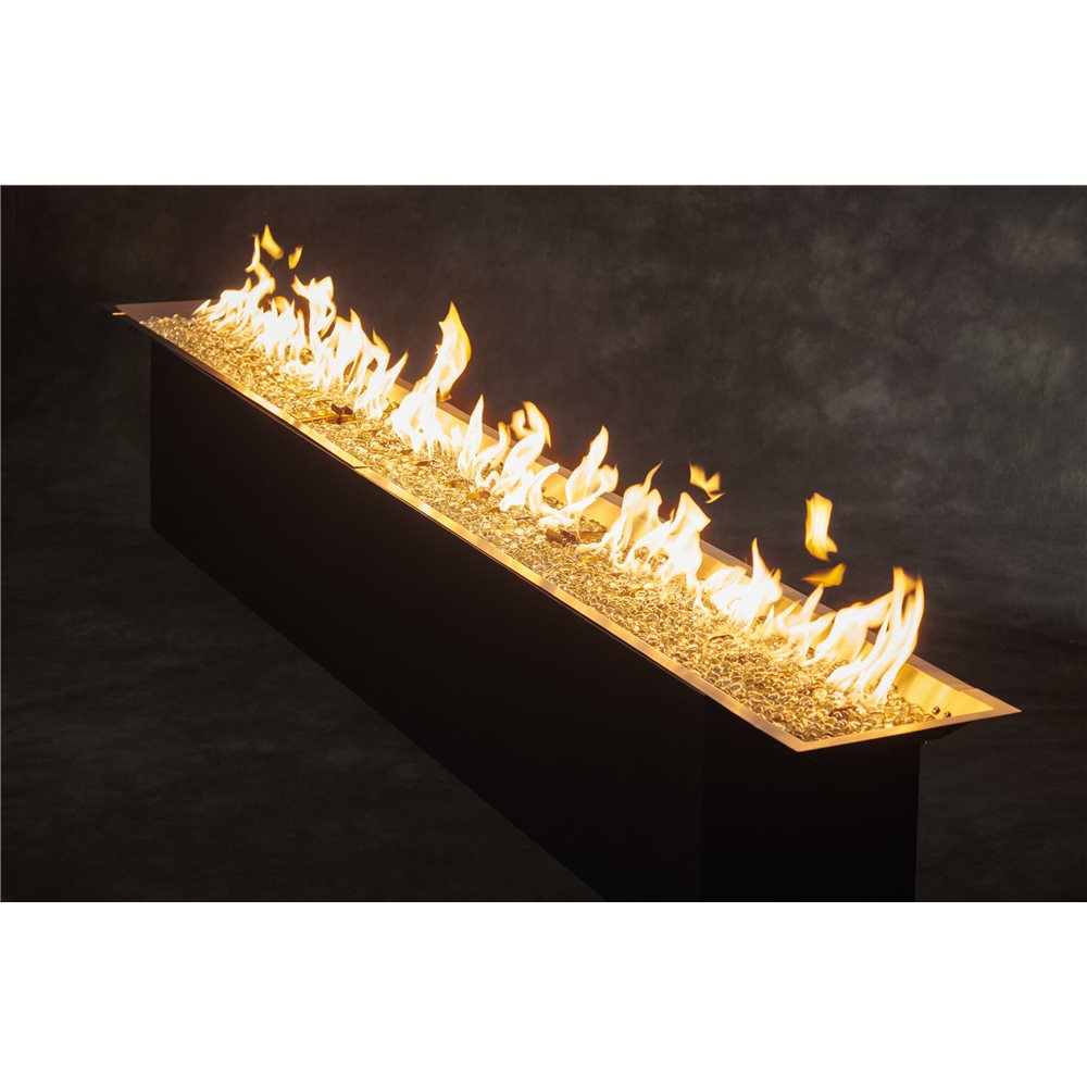 Outdoor GreatRoom Crystal Fire Plus 12 x 120-Inch Linear Stainless Steel Gas Burner - CFP12120 - image 2