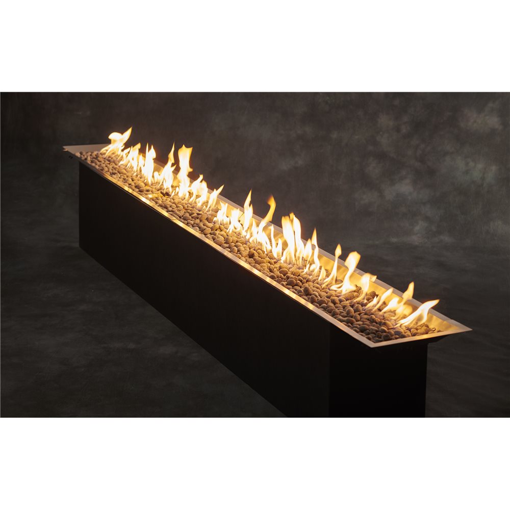 Outdoor GreatRoom Crystal Fire Plus 12 x 120-Inch Linear Stainless Steel Gas Burner - CFP12120 - image 3