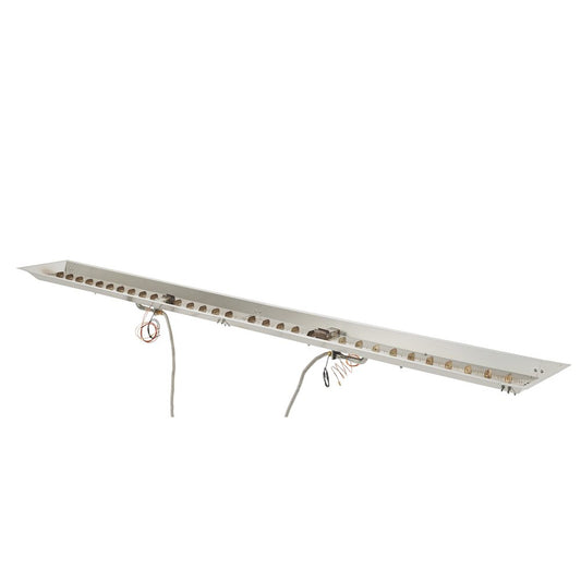 Outdoor GreatRoom Crystal Fire Plus 12 x 120-Inch Linear Stainless Steel Gas Burner - CFP12120