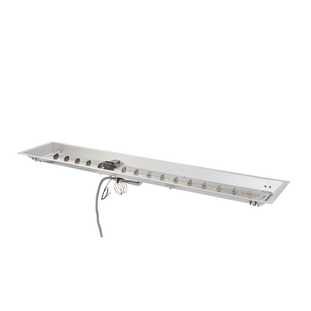Outdoor GreatRoom Crystal Fire Plus 12 x 64-Inch Linear Stainless Steel Gas Burner - CFP1264 - image 2