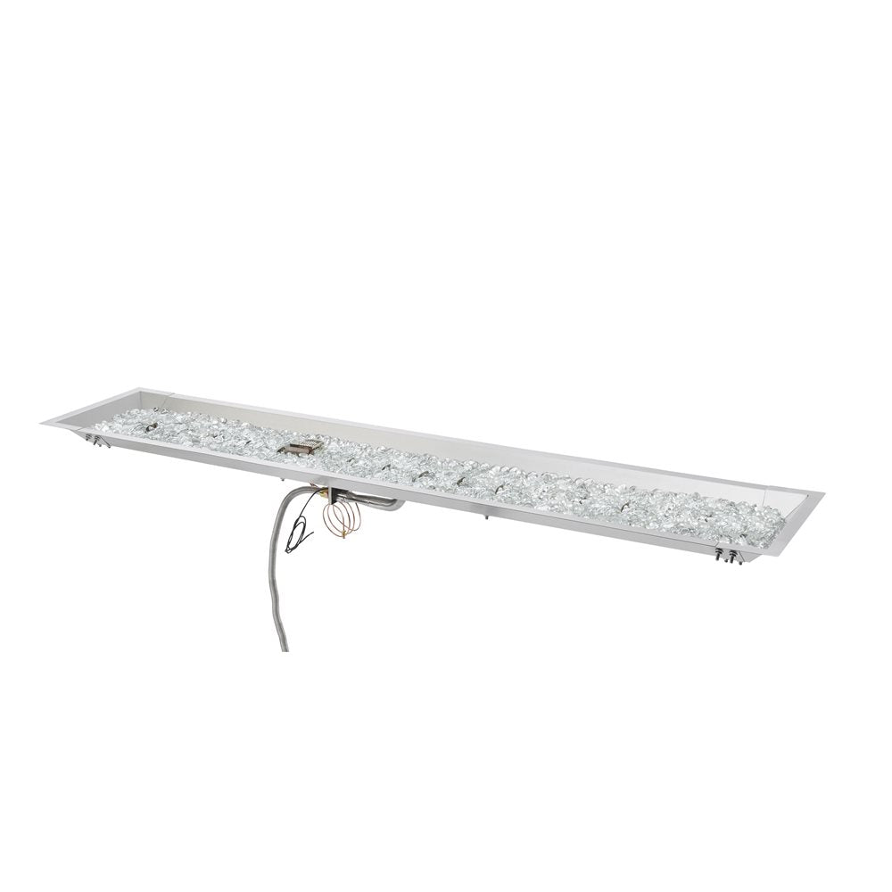 Outdoor GreatRoom Crystal Fire Plus 12 x 64-Inch Linear Stainless Steel Gas Burner - CFP1264 - image 5