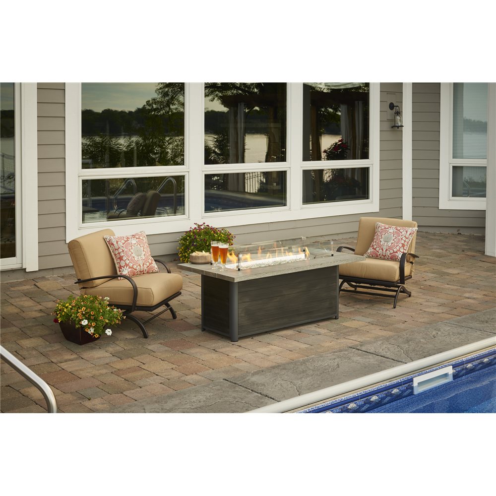 Outdoor GreatRoom Cedar Ridge Linear Fire Pit Table - CR-1242-K - image 2