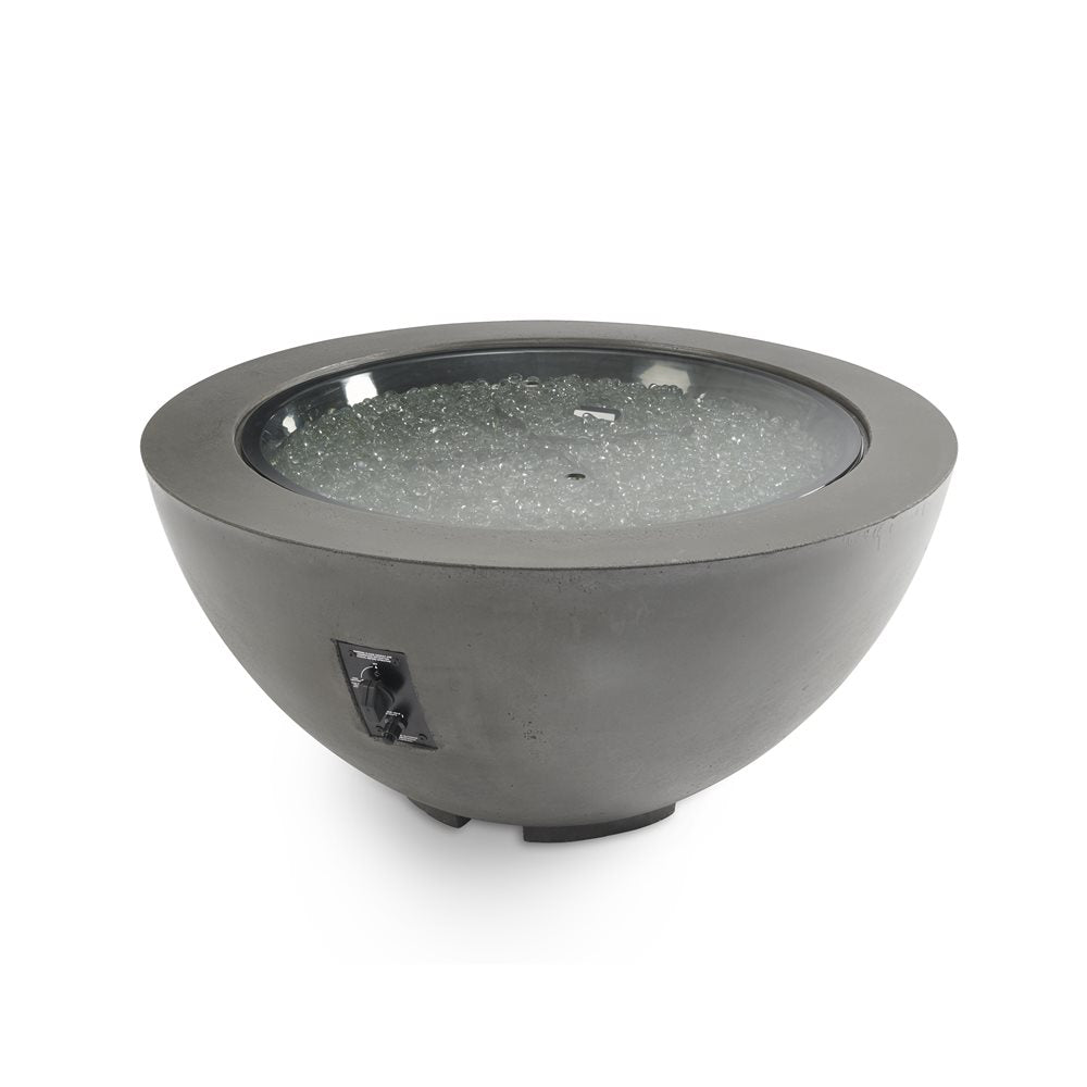 Outdoor GreatRoom Cove Edge 42-Inch Round Fire Pit Table in Midnight Mist - CV-30EMM